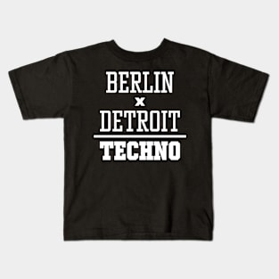 Berlin Detroit Techno EDM DJ Kids T-Shirt